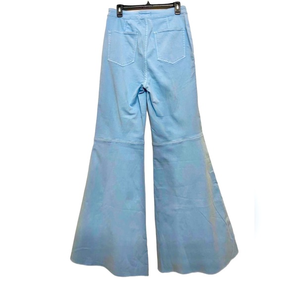 NWT FREE PEOPLE Just Float On Flare Jeans Sz 31 SkyBlue color - Picture 4 of 10